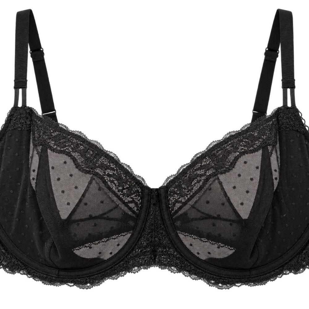 Dobreva Women's Black Lace Sexy Bra